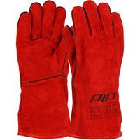 Gants de soudeur en croûte de cuir de bovin - Rouge - G-TEK