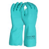 Gants de protections chimiques doublés coton - Bleu - PIP