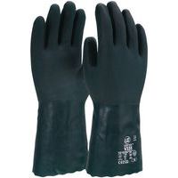 Gants de protections chimiques PVC finition granuleuse - Noir - PIP