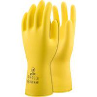 Gants protections chimiques caoutchouc naturel doublés coton - PIP