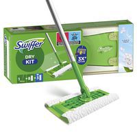Kit balai et lingettes 8 sèches/3 humides - Swiffer