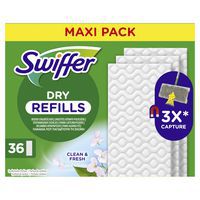 Lingette sèche Dry pour balai Swiffer - Boîte de 36 - Swiffer
