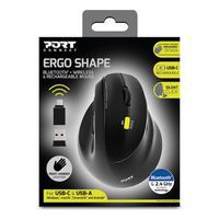 Souris Ergonomique Bluetooth Rechargeable pour droitier - Port Connect