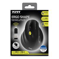 Souris Ergonomique Bluetooth rechargeable pour gaucher - Port Connect