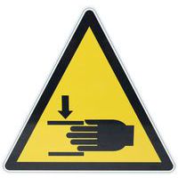 Panneau danger -  Risque d'écrasement - Aluminium - Manutan Expert