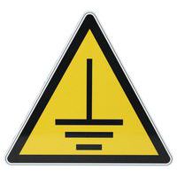Panneau danger - Mise à la terre - Aluminium - 200 mm