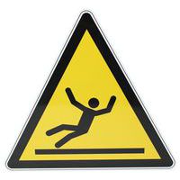 Panneau danger - Surface glissante - Aluminium