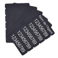 Cartes sécables en 5 parties - Noir - Sogedex