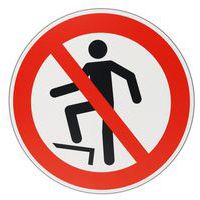Panneau Interdiction de marcher sur la surface - PVC - Manutan Expert