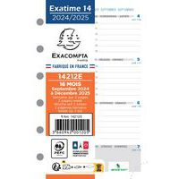Recharge semainier Exatime 14 - Septembre 2025-2026 - Exacompta