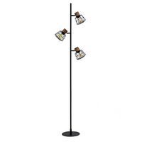 Lampadaire en acacia et metal Happy - Meet By Paperflow