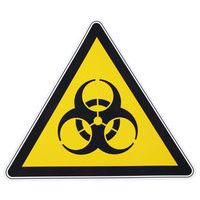 Panneau danger  - Risque biologique - Adhésif