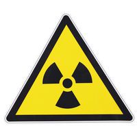 Panneau danger - Matières radioactives - Adhésif