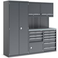 Armoire d'atelier modulable Cubio - 2100x565x2000mm - Bott