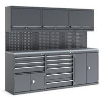 Armoire d'atelier modulable Cubio - 2400x565x2000mm - Bott