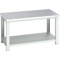 Banc Cubio acier inoxydable avec étagère - 1500x900x840mm - Bott