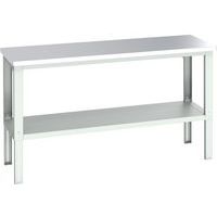 Banc Cubio acier inoxydable avec étagère - 2000x750x740-1140mm - Bott