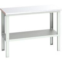 Banc Cubio revêtement acier avec étagère - 1500x750x740-1140mm - Bott