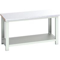 Banc Cubio revêtement acier avec étagère - 1500x750x840mm - Bott