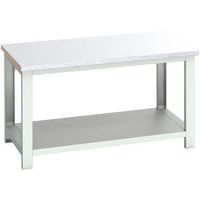 Banc Cubio revêtement acier avec étagère - 1500x900x840mm - Bott
