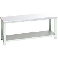 Banc Cubio revêtement acier avec étagère - 2000x750x840mm - Bott