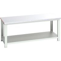 Banc Cubio revêtement acier avec étagère - 2000x900x840mm - Bott