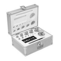 Coffret alu de poids en acier inoxydable - OIML F1, M1 et E2 - Timber