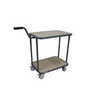Chariot 2 plateaux bois - Capacité 200 kg - Manutan Expert