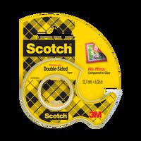 Rouleau adhésif double face sur dévidoir 12 mm x 6,3 m - Scotch