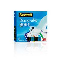 Rouleau adhésif repositionnable invisible 19 mm x 33 m - Scotch
