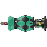 Tournevis porte-embout - Kraftform Kompakt Stubby Magazin RA 2 - Wera