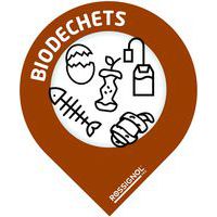 Sticker tri gouttes adhésif Collec - Biodéchets - Rossignol