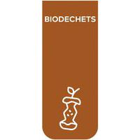 Sticker tri languette adhésif Collec - Biodéchets - Rossignol