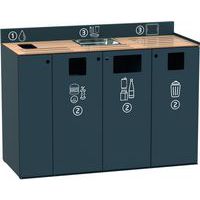 Meuble de tri restaurant collectif avec dépose plateau Restotri - Rossignol