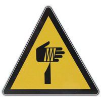 Panneau danger Objet tranchant aluminium - 120 mm - Manutan Expert
