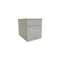 Caisson reconditionné mobile - 2 tiroirs - Gris