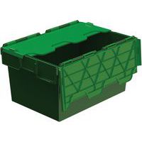 Boîte de manutention avec couvercle attaché Vert