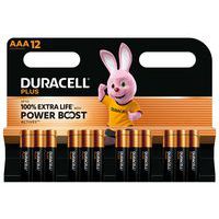 Pile alcaline AAA Plus Powerboost - 12 unités - Duracell