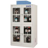 Armoire à filtration 4 portes vitrées - Étagères coulissantes - Exacta