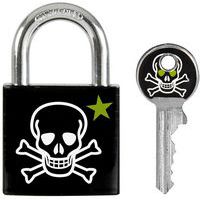 Cadenas à clé en métal imprimé tête de mort 3430EUR - Master Lock