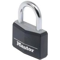 Cadenas à clé avec protection en vinyle 9150EURD - Noir - Master Lock