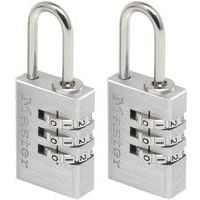 Cadenas à combinaison aluminium 7620EUR - 2 pièces - Master Lock