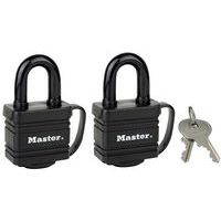 Cadenas à clé avec protection thermoplastique 7804EURT - Master Lock