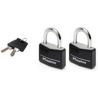 Cadenas à clé avec protection en vinyle 9140EURTBLK - Master Lock