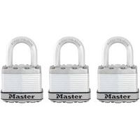 Cadenas haute sécurité à clé en acier laminé M1EURTRI - Master Lock