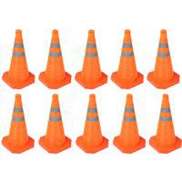 Cône de balisage nylon rétractable 45cm - Lot de 10 - Manutan Expert