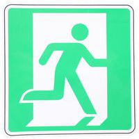 Panneau Sortie de secours droite adhésif - Manutan Expert