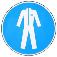 Panneau obligation - Vêtements de protection obligatoires - Adhésif
