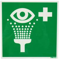 Panneau photoluminescent - Rinçage des yeux - Rigide