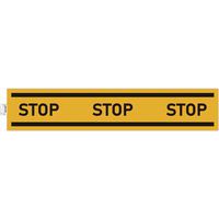 Panneau stop adhésif obligation stop jaune - Exacompta
